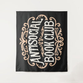 Antisociale boekenclub wandkleed