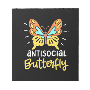 Antisociale Butterfly Notitieblok