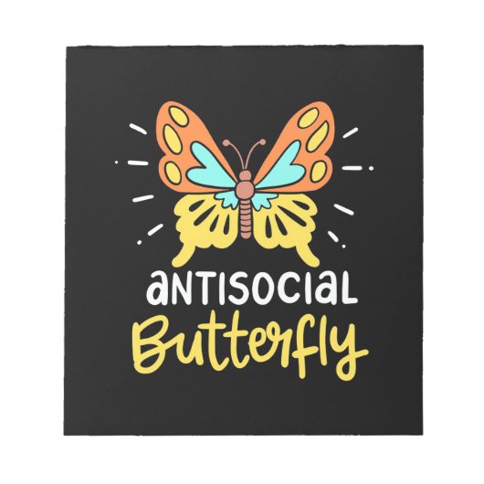 Antisociale Butterfly Notitieblok (Voorkant)