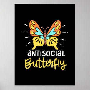 Antisociale Butterfly Poster