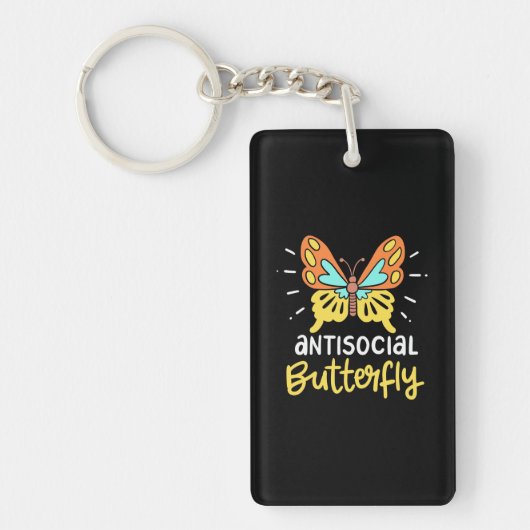 Antisociale Butterfly Sleutelhanger (Voorkant)
