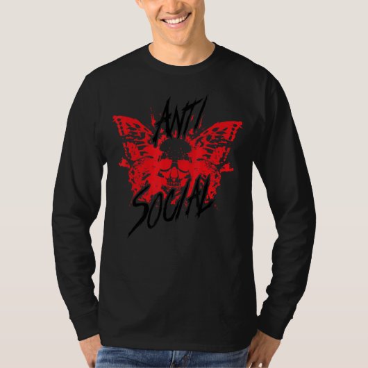 Antisociale Butterfly voor Introvert. 2 T-shirt (Voorkant)
