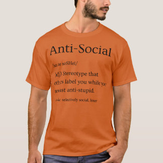 Antisociale definitie 3 t-shirt