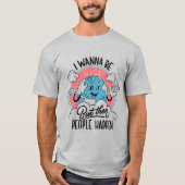 Antisociale Earth Retro Cartoon T-shirt (Voorkant)