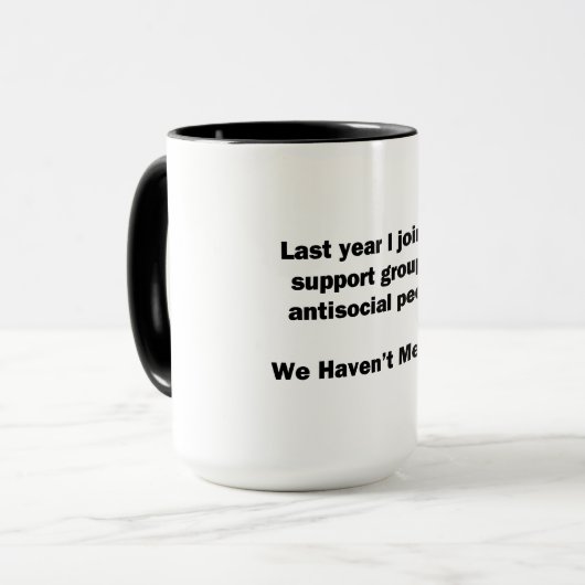 Antisociale groep mok (Voorkant links)