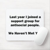 Antisociale groep muismat (Met muis)