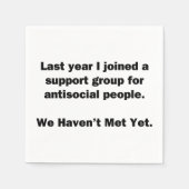 Antisociale groep servet (Voorkant)