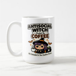 Antisociale Heks Koffie Halloween Mok