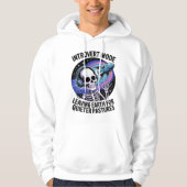 Antisociale Introvert Funny Skeleton Space Alien Hoodie (Voorkant)
