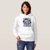 Antisociale Introvert Funny Skeleton Space Alien Hoodie (Voorkant volledig)
