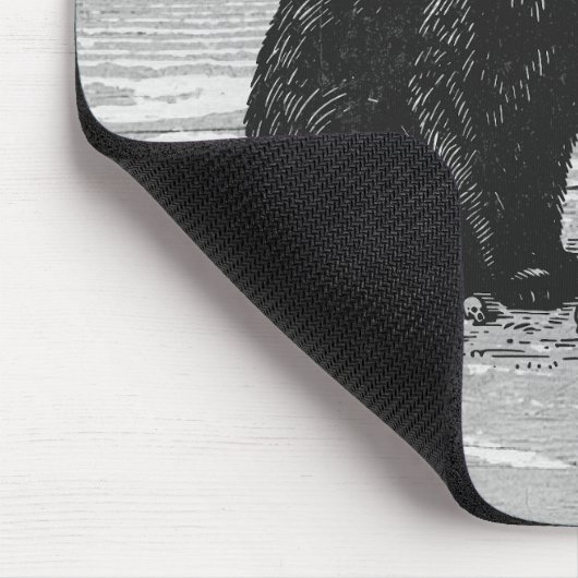 Antisociale kat en schedel muismat (Hoek)