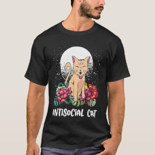 Antisociale Kat Kat Humor Kitten Introvert 1 T-shirt