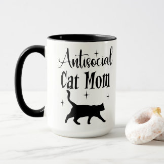 Antisociale Kattenmoeder Zwarte Katten Sterren Gra Mok