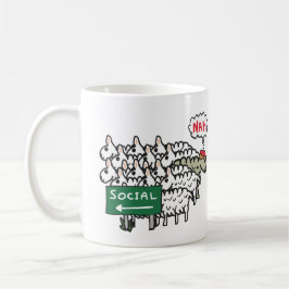 Antisociale schapen koffiemok