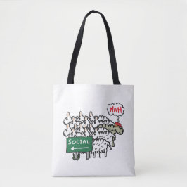 Antisociale schapen tote bag