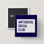 Antisociale Sociale Club Button (Voorkant /achterkant)