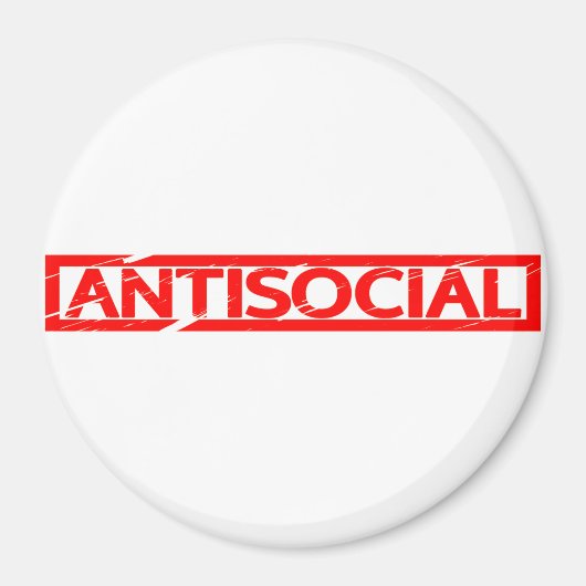 Antisociale Stamp Magneet (Voorkant)