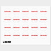 Antisociale Stamp Ronde Sticker (Vel)
