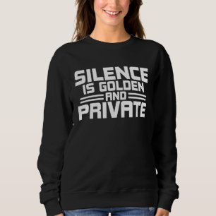 Antisociale stilte is goud en private introvert trui
