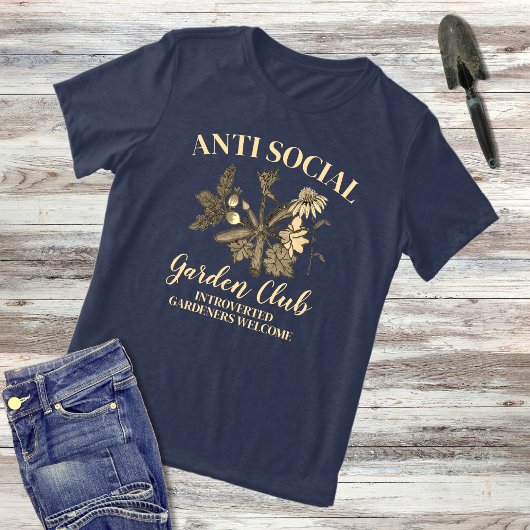 Antisociale Tuinclub Botanische Illustratie Tri-Blend Shirt