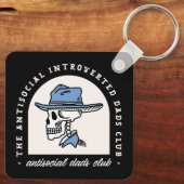 Antisociale vaders club introverte cowboy vader gr sleutelhanger (Achterkant)