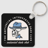 Antisociale vaders club introverte cowboy vader gr sleutelhanger (Achterkant)