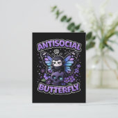Antisociale Vlinder Briefkaart (Staand voorkant)