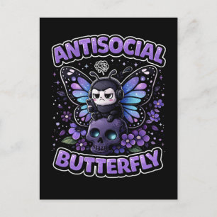 Antisociale Vlinder Briefkaart
