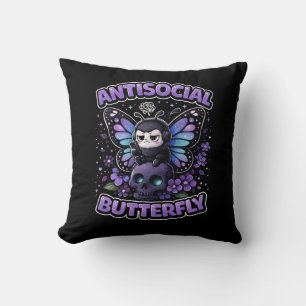 Antisociale Vlinder Kussen