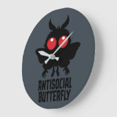 Antisociale Vlinder Mothman Cryptid Grote Klok (Hoek)