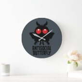 Antisociale Vlinder Mothman Cryptid Grote Klok (Huis)