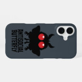 Antisociale Vlinder Mothman Cryptid iPhone 16 Hoesje (Achterkant horizontaal)