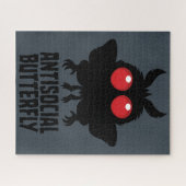 Antisociale Vlinder Mothman Cryptid Legpuzzel (Horizontaal)