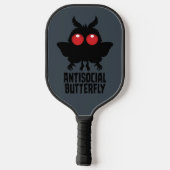 Antisociale Vlinder Mothman Cryptid Pickleball Paddle (Achterkant)