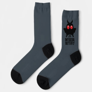 Antisociale Vlinder Mothman Cryptid Sokken
