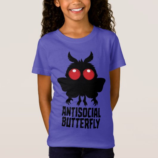 Antisociale Vlinder Mothman Cryptid T-shirt (Voorkant)