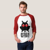 Antisociale Vlinder Mothman Cryptid T-shirt (Voorkant volledig)