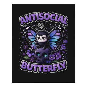 Antisociale Vlinder Perfect Poster