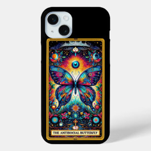 Antisociale Vlinder Tarot Kaart Collectie iPhone 15 Mini Hoesje