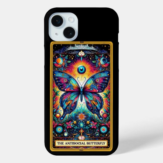 Antisociale Vlinder Tarot Kaart Collectie Case-Mate iPhone Case (Achterkant)