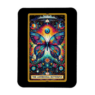 Antisociale Vlinder Tarot Kaart Magnet Magneet