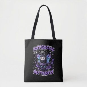 Antisociale Vlinder Tote Bag