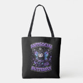 Antisociale Vlinder Tote Bag (Achterkant)