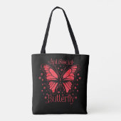 Antisociale vlinder tote bag (Achterkant)