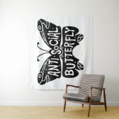 Antisociale vlinder wandkleed (In situ)