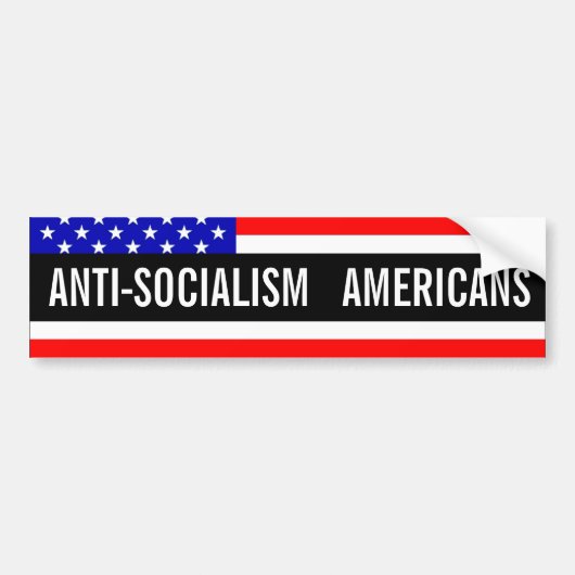 antisocialisme bumpersticker (Voorkant)