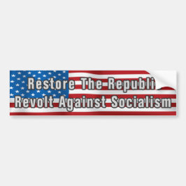 Antisocialisme bumpersticker