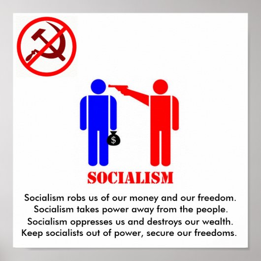 antisocialisme poster (Voorkant)
