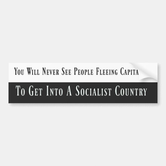 Antisocialist Bumper Sticker (Voorkant)
