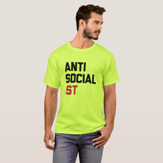 antisocialist t-shirt (Voorkant volledig)